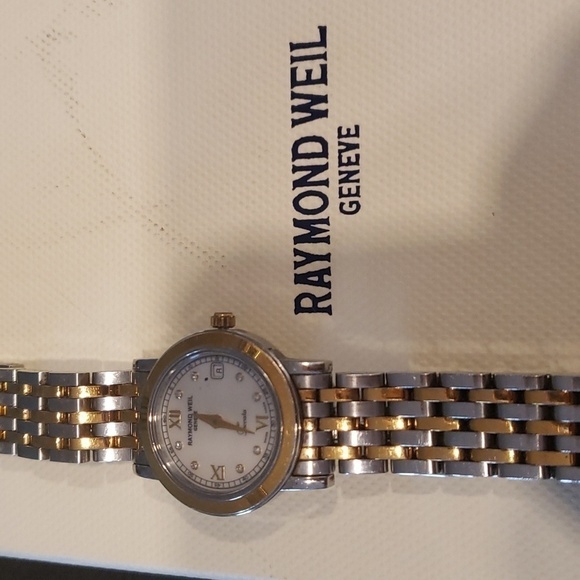 Raymond Weil Accessories - Raymond  Weil Toccata woman's watch with pearl face and Diamond accents.